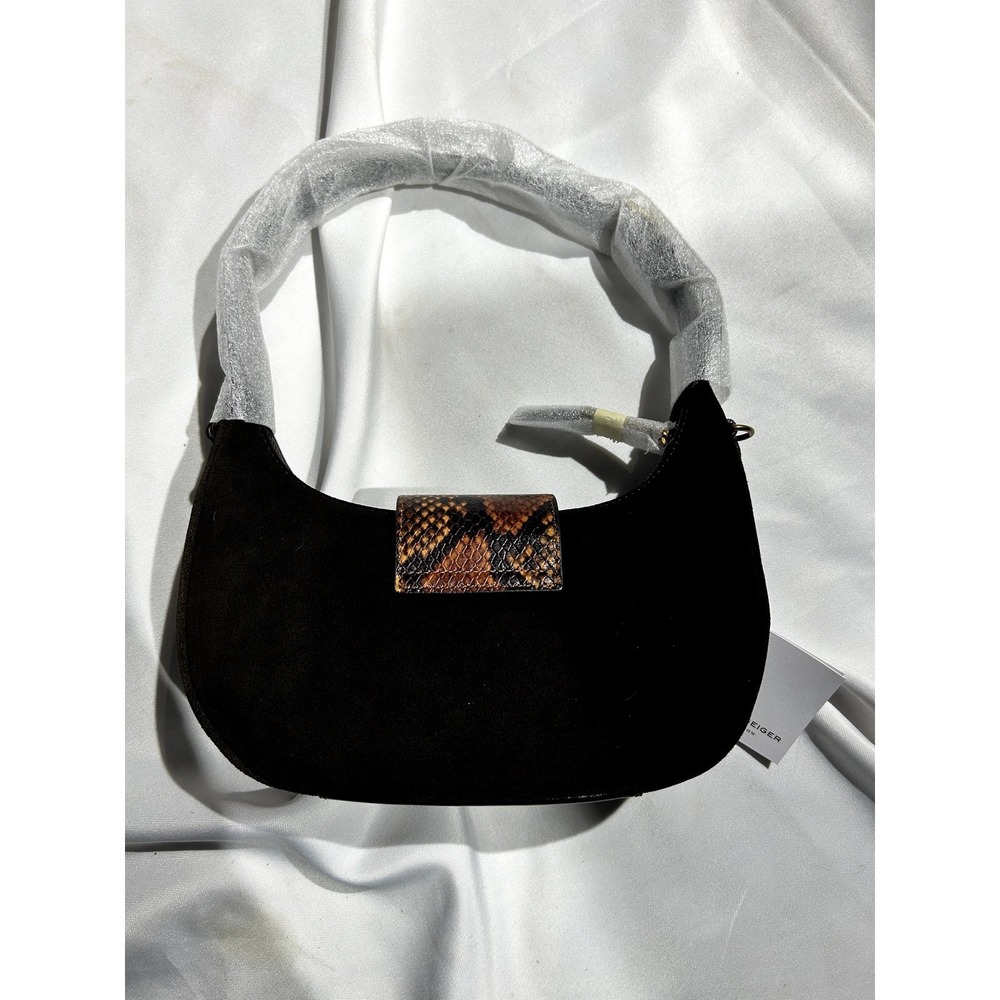 Kurt Geiger Chelsea Hobo Brown Suede Shoulder Bag NWT - Picture 6 of 10